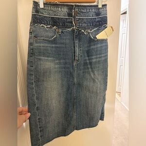 Lucky Brand Blue Pencil Skirt